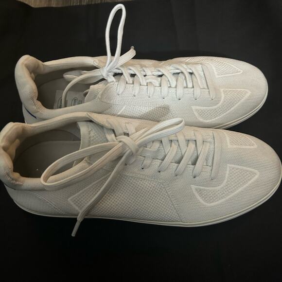 Rothy's The Lace Up Sneaker Vanilla Fabric Casual US 10M EU 43 Sustainable Shoes - Picture 3 of 10